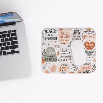 Daily Reminder Motivational Mouse Pad, Positive Affirmation Desk Accessory, Inspirational Office Decor