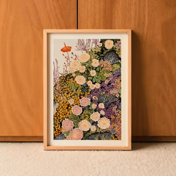 Wildflower Botanical Poster Unframed Floral Nature Wall Art