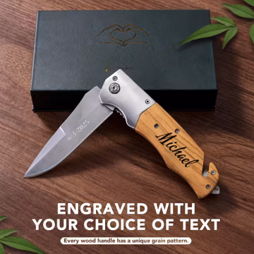 Custom Folding Pocket Tool, Personalized Engraved Groomsman Camping Gift, Outdoor Utility Tool
