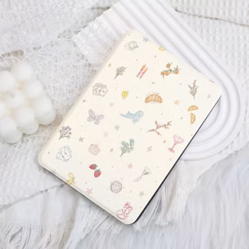 Girly Doodle Kindle 12th Gen (2024/2022)Paperwhite 6"/7" Case With Hand Strap,Kobo Clara,Kobo Libra,Kindle 10th Case,Personalized Paperwhite