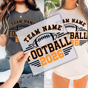 Team Name Custom Football Sport DTF Transfer for Ready to Press, Ready to Apply for Heat Press arin1786