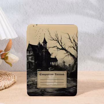 Gothic Composition Book Kindle Case for Kindle 6"/6.8"/7", Paperwhite 1/2/3, Paperwhite 12/11/10th, Kindle Paperwhite Cover,Kindle 2022 2024