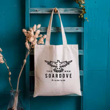 Custom Logo Cotton Canvas Tote Bag, Promotional Gift
