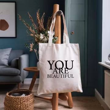 You are Beautiful Tote Bag, Lovers Tote Bag, Girlfriend Tote Bag, Valentine's Day Gift, Birthday Gift