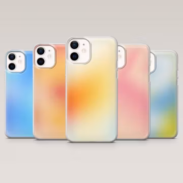 Aura Phone Case Ombre Harmony Cover for iPhone 17Pro, 16, 15, 14, 13, 12, Samsung S25, S24, S23Fe, S22, A17, A26, Pixel 10, 9Pro