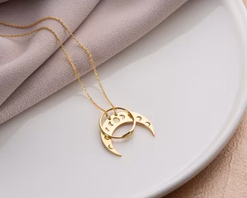 Moon Ring Holder Necklace, Crescent Ring Keeper Necklace, Wedding Ring Holder, Silver Engagement Ring Holder, Gift For Nurse Doctor