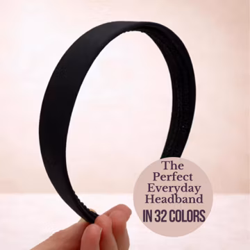 1 inch Solid Color Headband - Choose color - Plain Headbands for Adults or Girls