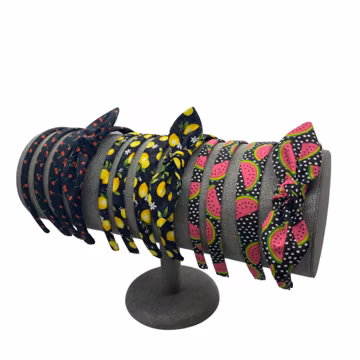 Retro Headbands | Cherries, Lemons, Watermelons | Skinny, Thin, 1" or Side Bow: Women or Girls