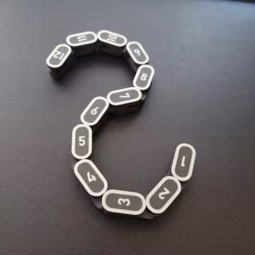 12” Modular Chain Ruler for Tabletop Wargames – Pivoting Movement Tool | Compatible with Warhammer & TTRPGs | Custom Colors Available