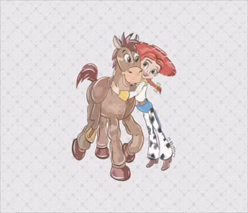 Jessie Cowgirl and Bullseye Png Svg, Instant Download, Toy Story Fan Art, Shirt Sublimation File