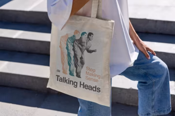 Talking Heads Tote Bag: Vintage Rock Band Gifts
