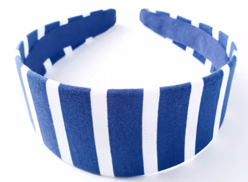 Navy White Striped Headband Two Inch, Up do Hair Styles, Hair Accessories, Long Hair, Short Hair, Headbands, Bad Hair Days