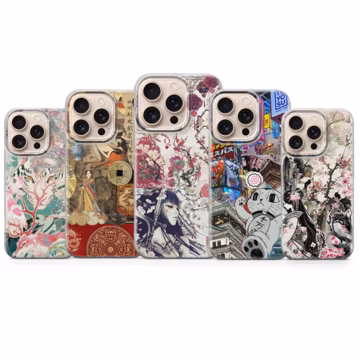 Japanese Phone Case Japan Colage Cover for iPhone 17 Pro Max, 16e, 15, 14, 13 & Samsung S26 Ultra, S25 FE, A57, A56, Pixel 10, 9A