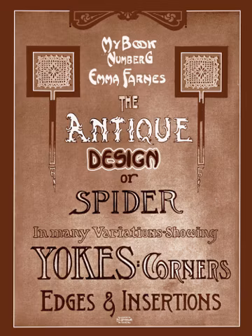 Antique Crochet Edgings & Insertions: Spider Design Patterns (PDF E-Book)
