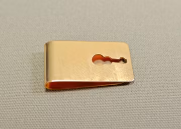 Bronze Guitar Money Clip – Handmade Musician Gift, Personalized