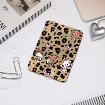 Leopard Print Kindle Case, All New Kindle Paperwhite 12th 7" Cover Paperwhite 6.8" Kindle 6" 10th 11th Generation 2024 Kitty Colorsoft Cover