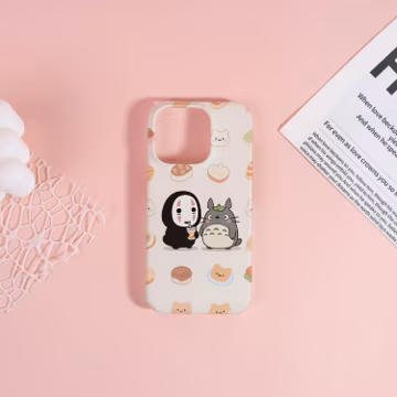 Studio Ghibli Snack Phone Case For iPhone 17 16 15 14 13 12 Pro Max Plus Air Custom Name iPhone Case Hard Protective Case Personalized Gift