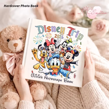 Personalized Mickey and Friends Disney Trip Autograph Book, Mickey and Co Kids Book, Disney Girl Trip Book, Family Disney Trip Memory Book
