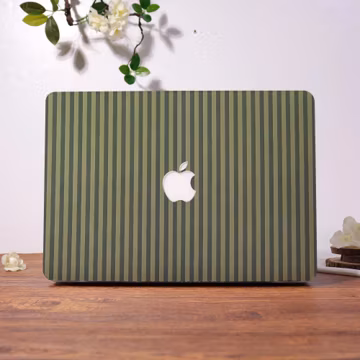 Olive Green Striped MacBook Case,Macbook New Neo A18 Pro 13 14 15 16 M2/M3 Case,MacBook Air 15 13 11 Case,Ret 13 15 Laptop 2026 Cover