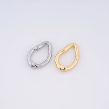 18K Gold Filled Push Door Clasp,Snap Clasp for DIY Jewelry Making Supply