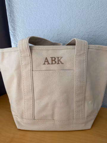 Custom Embroidered Bridesmaid Tote Bag, Bachelorette Mini Boat Tote, Personalized Wedding Party Gift