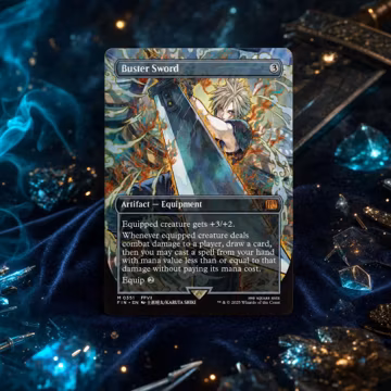 Buster Sword (Borderless) - *** Foil Available *** FINAL FANTASY (MTG Proxy)