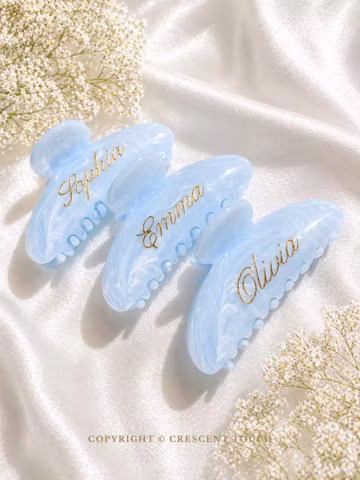 Custom Engraved Claw Clip Bridesmaid Gifts Bridesmaid Proposal Gifts or Box Bridesmaids Favors Bachelorette Party Gifts Gift for Her