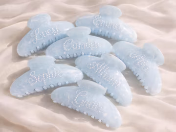 Custom Bridesmaids Claw Clip Custom Name Claw Clip Personalized Name Claw Bridesmaids Gifts Bridesmaids Proposal Gifts Gifts for Her