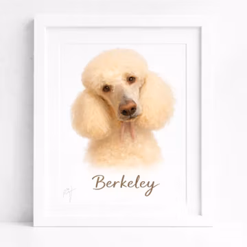 Custom Pet Portrait: Personalized Digital Artwork from Photo (Digital Download)
