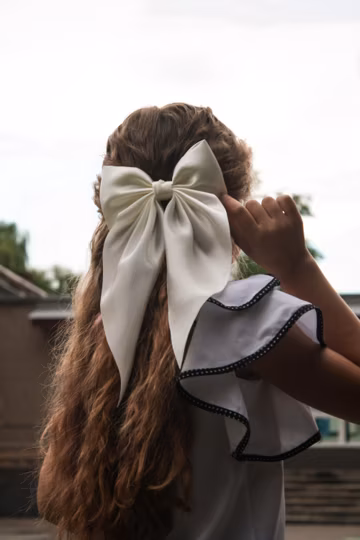 Satin Coquette Large Hair Bows 6 in wide 12 in long on clip | Gifts for her | Hair Accessories | Mommy & Me Big Bow | Bridesmaid Gift