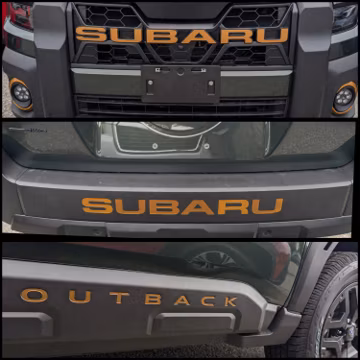 2026 Subaru Outback Wilderness Lettering Decal Bundle (Cast Vinyl)