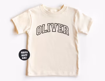 Custom Kids Shirt Personalized Shirt For Kids Custom Text Shirt Baby Custom Shirt Retro Toddler Tees Custom Varsity Shirt Toddler Sweatshirt
