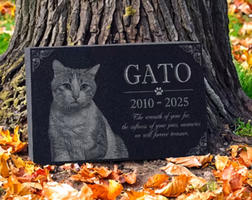 Custom Photo Pet Memorial Stone: Personalized Dog & Cat Memorial Gift | Durable Outdoor Decoration | Pet Grave | Outdoor Garden Graveyard
