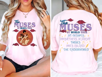 Hercules Disney T-Shirt - Vintage Muses 97 World Tour Design