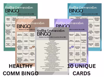 DBT Communication Bingo – Therapy Game for Teens & Adults (Digital Download)