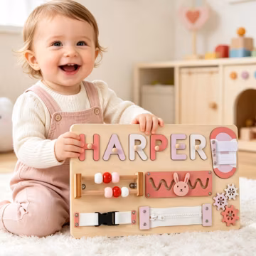 Personalized Baby Name Puzzle, wooden toys for toddlers, Baby Girl 1st Christmas Gift, one year old gifts, Baby Shower Gift, Baby Room Decor