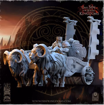 Resin Fantasy Models- Dwarven Kingdoms War Chariot -28mm Heroic Scale