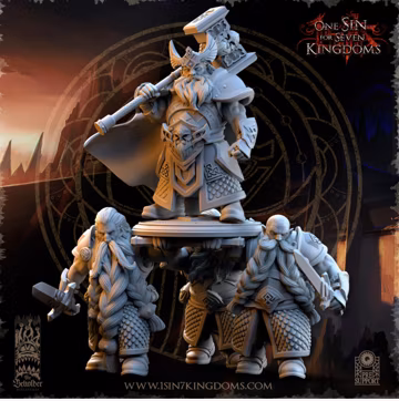 Resin Fantasy Models- Throngrim, King of the Mountain Heart -28mm Heroic Scale