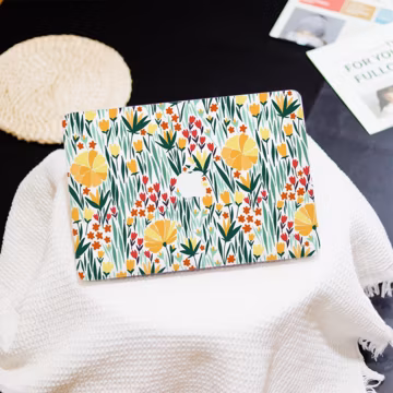 Spring Lush Flowers Custom MacBook case, MacBook Pro 16/14 2024, MacBook Air 15, MacBook Air13 Air11, MacBook Pro 13, MacBook Ret 15/13