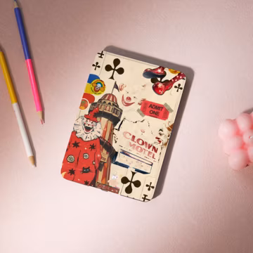 Clown Collage Art Kindle Case Custom Kindle Case With Auto Wake/Sleep For Kindle 2022/2024, Paperwhite 1/2/3/4/5, Kindle Paperwhite Cover