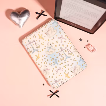 Dreamy Swan Kindle Case, Paperwhite 11th/12th Gen Case With Hand Strap, Kobo Clara & Libra Case, Pastel Swan Cover, Gift for Book Lovers