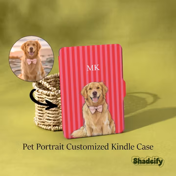 Customized Pets Kindle Case For Paperwhite 12th 11th 10th 7" Auto Wake With Strap Kobo Case Fire HD Case Detachable Magnetic Kindle Cover