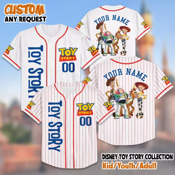Personalized Toy Story Baseball Baseball Jersey, Custom Toy Story Baseball Jersey, Toy Story Baseball Team Outfit