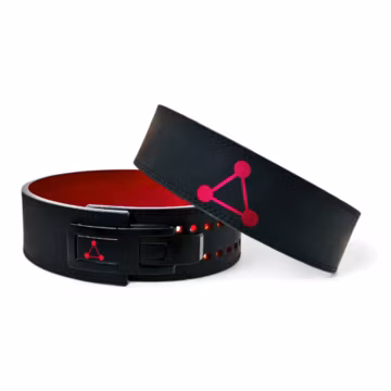 Shikigami Black Anime Leather Lifting Belt: Powerlifting Gym Gear
