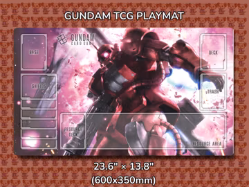Char Zaku Gundam TCG Playmat