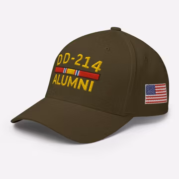 DD214 Hat – Embroidered US Veteran Flexfit Cap