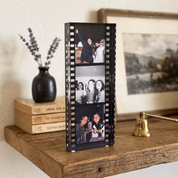 Film Roll Acrylic Photo Block, Personalized Friend Keepsake, Friendship Memory Gift