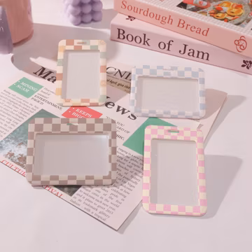 Customized Badge Holder,Slide Closure Id Holder,Pretty ID Holder,Transparent Card Protector,Add on for Lanyard,Gifts,Name Card Holder,Gifts