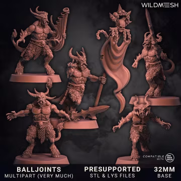 Malachii multi part - WildMesh - Chaos Wrath - Sci-Fi Grimdark Squad Miniatures