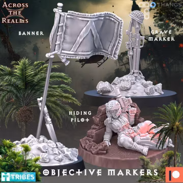 Jungle Fighters – Across The Realms – Terrain – Objective Markers